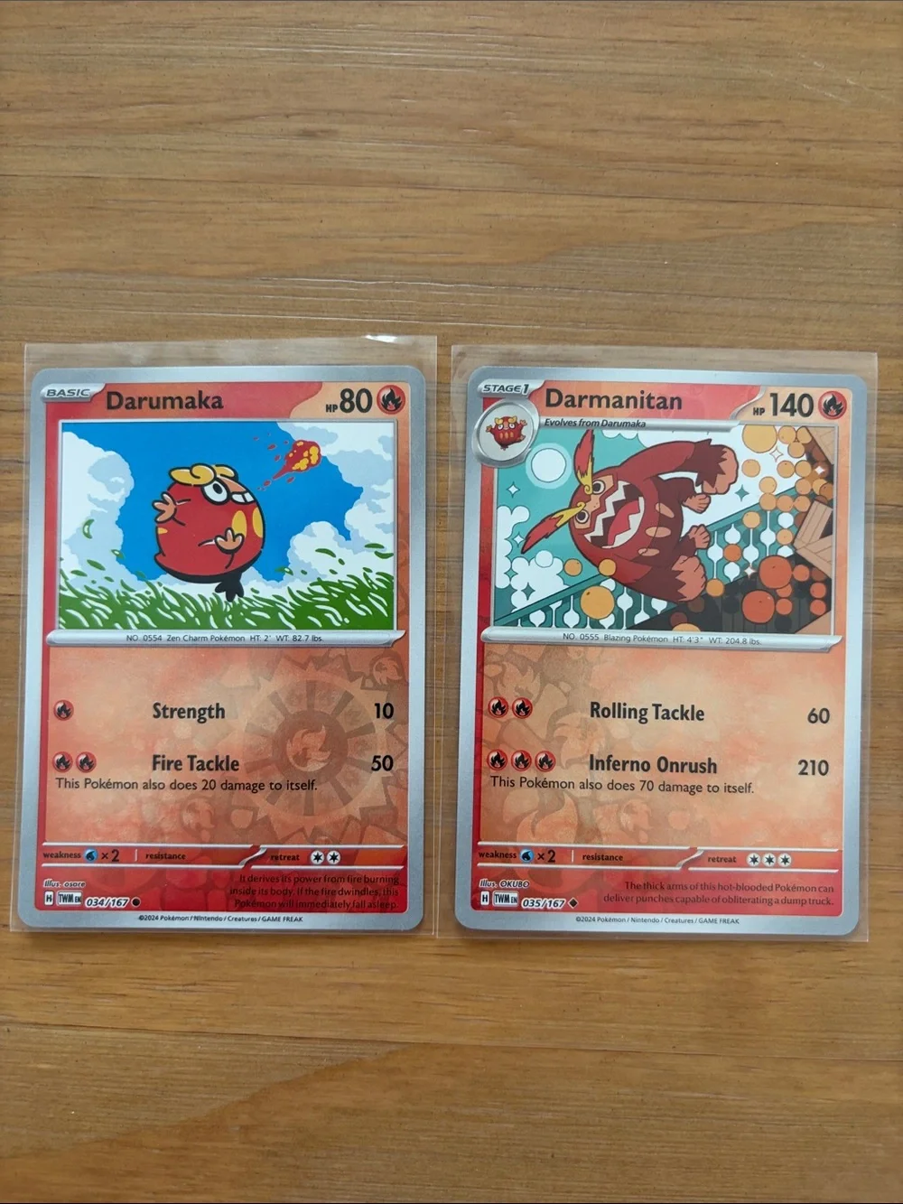 Darumaka & Darmanitan Evolution Lot | 2 Reverse Holo Pokémon Cards ✨5/$25✨